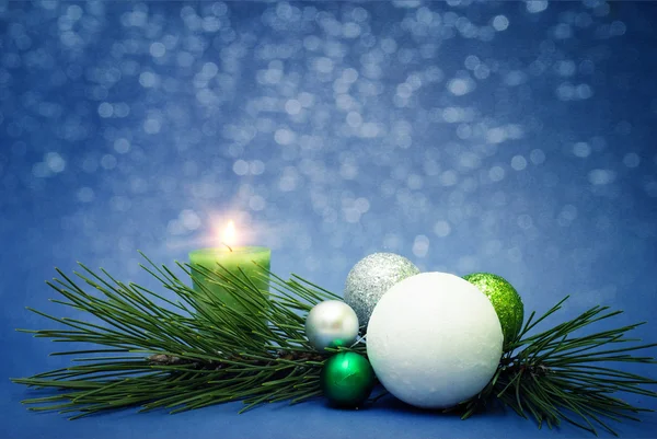 Christmas decoration on abstract background — Stock Photo, Image