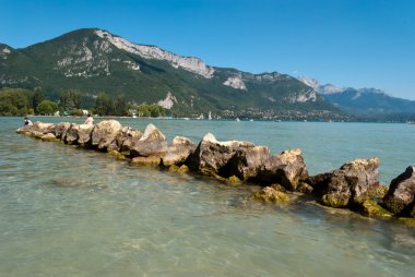 Annecy göl manzara, savoy, Fransa