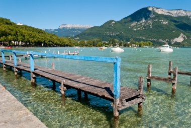 Annecy göl manzara, savoy, Fransa