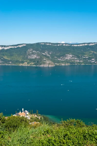 Lake Bourget panoramic view, Savoy, France — Stock Photo, Image