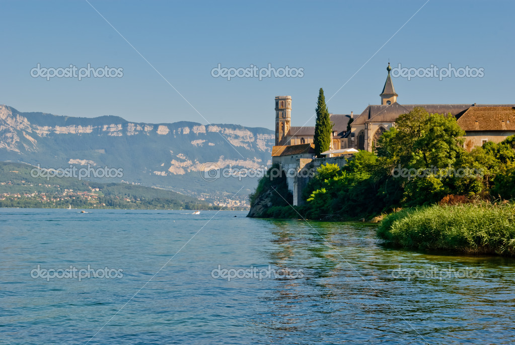 Abbey, Lake Bourget, France — Stock Photo © Ladiras 12215295