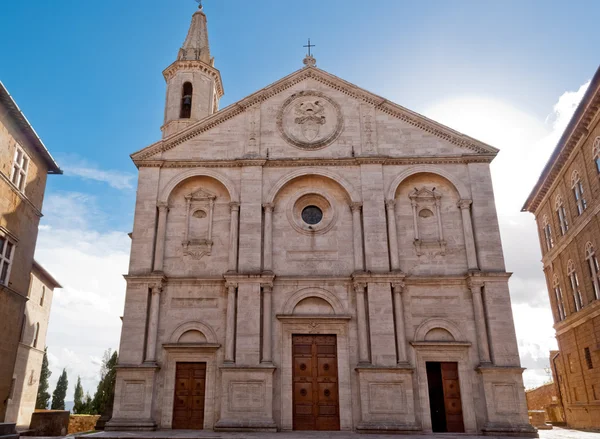 Katedra w Pienza, Toskania, Włochy — Zdjęcie stockowe