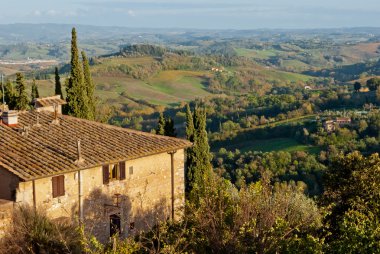 san gimignano, Toskana dan Panorama