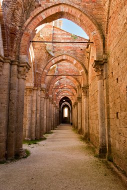 Abbey san galgano, Toskana, İtalya