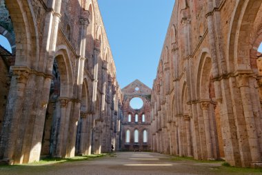 Abbey san galgano, Toskana, İtalya