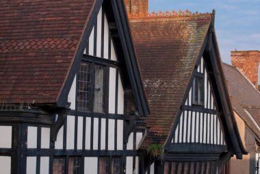 Chester, İngiltere ' de siyah beyaz bina