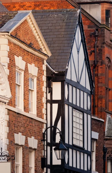 체스터, 영국, 흑인과 백인 건물 — 스톡 사진