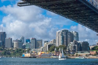 Sydney harbour bridge altında bay view
