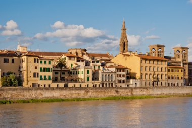 Floransa'da arno Nehri boyunca binalar
