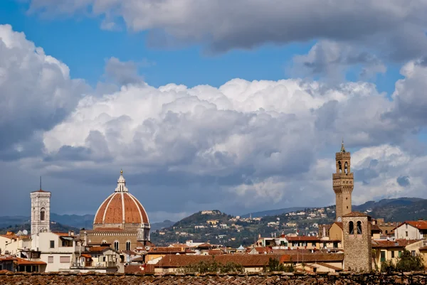 Florens, panorama med katedralen, Italien — Stockfoto