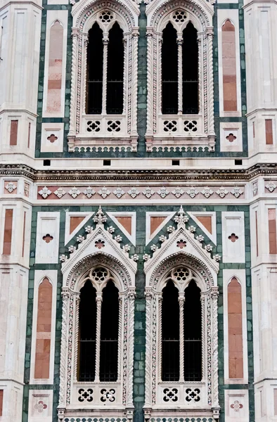 Florence, Giotto harangtornyának részletei — Stock Fotó