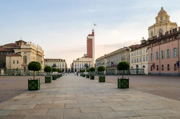 Torino, Piazza Castello — Zdjęcie stockowe