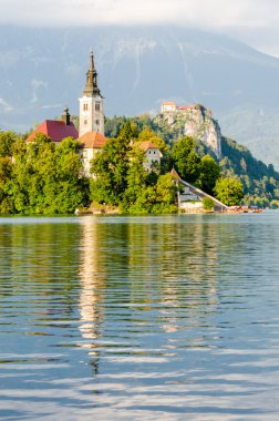lake Bled, ada ve kale, Slovenya