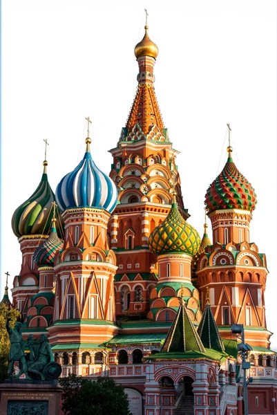 St basil cathedral, Moskva, isolerad på vit — Stockfoto