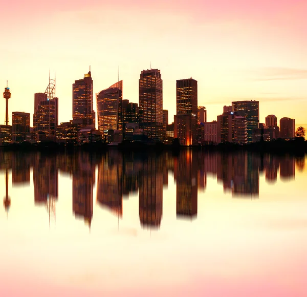 Sydney natt skyline, Australien — Stockfoto