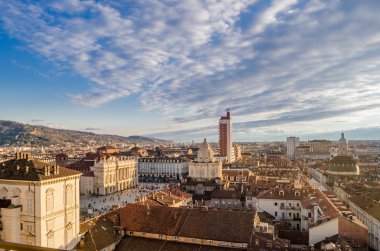 (torino), Turin katedral çan kulesinden panorama