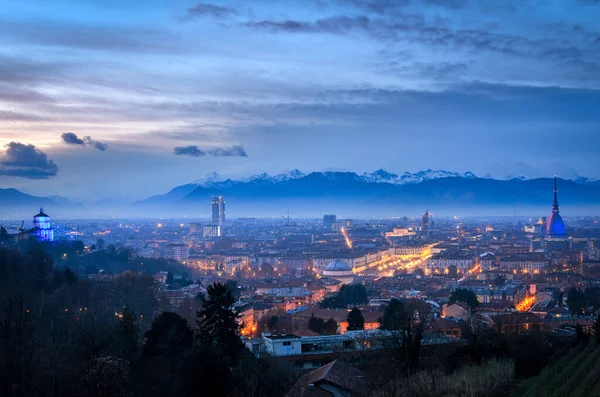 Turin Torino Cityscape Mole Antonelliana — Stock Fotó