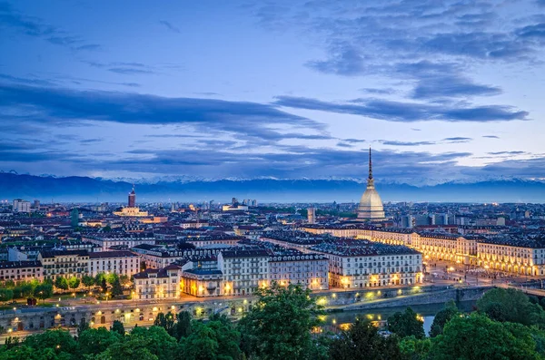 Turin Torino Cityscape Mole Antonelliana Stock Photo