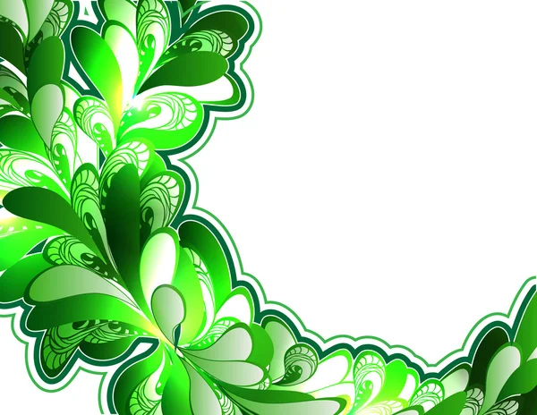 Floral fractal ornament — Stock Vector