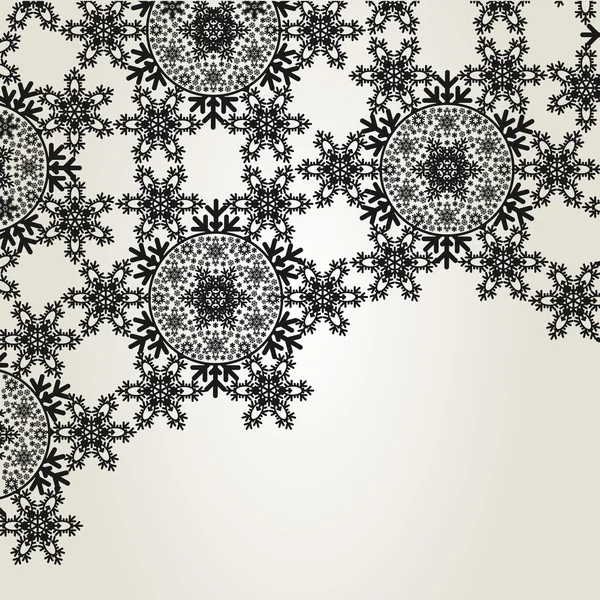 Snowflake ornament design template — Stock Vector