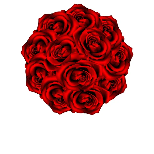 Bouquet de roses — Image vectorielle