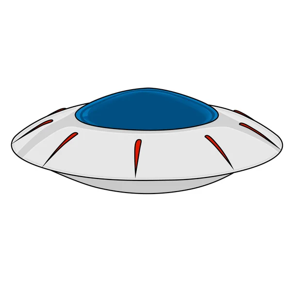 UFO - repülő csészealj — Stock Vector