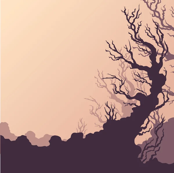 Arbre séché — Image vectorielle