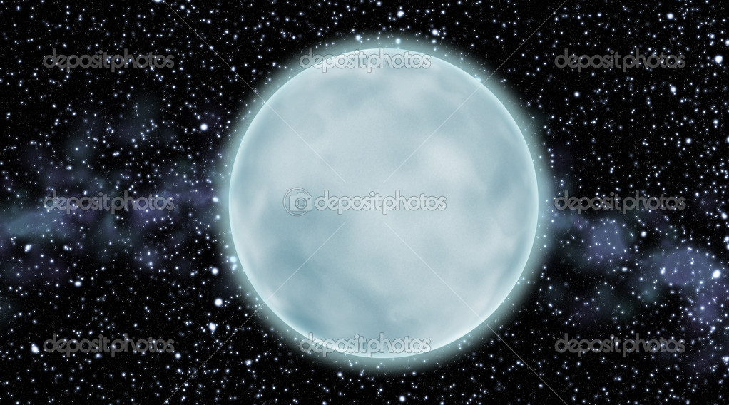 Planète Blanche Dans Lespace Photographie Blackspring1 - 