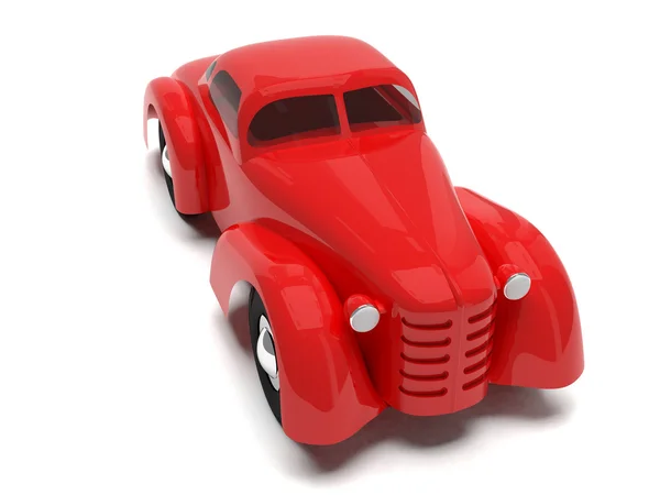 Carro de brinquedo retro vermelho — Fotografia de Stock