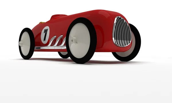レトロなレースのおもちゃの車 — ストック写真