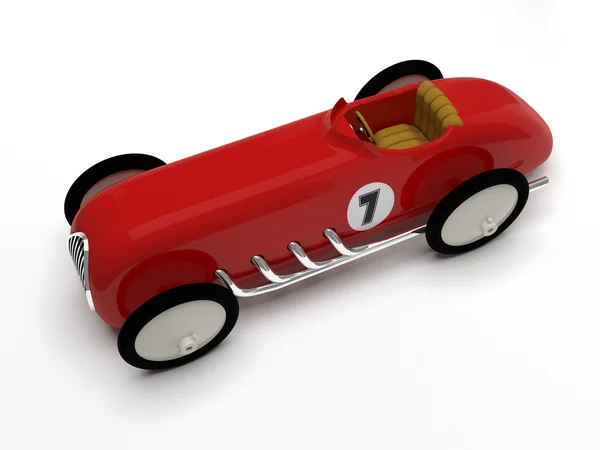 Brinquedo retro carro de corrida — Fotografia de Stock