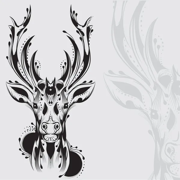 Deer tattoo Vector Art Stock Images | Depositphotos