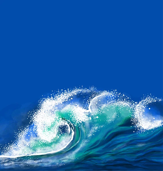 Oceánu vlnu — Stockový vektor