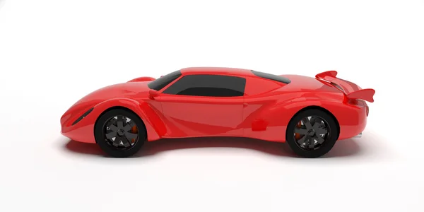 Mobil balap merah terisolasi. Desain Sendiri . — Stok Foto