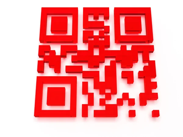 Render of QR code — Stock Photo, Image