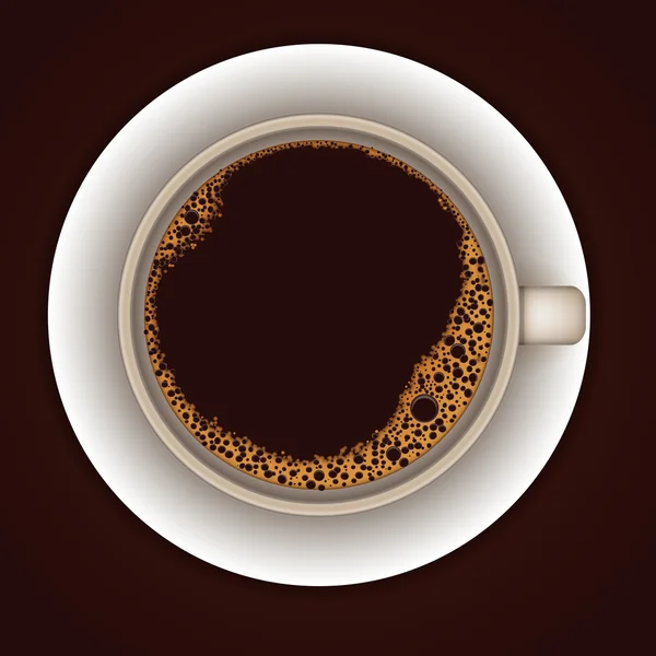 Bir fincan kahve. — Stok Vektör