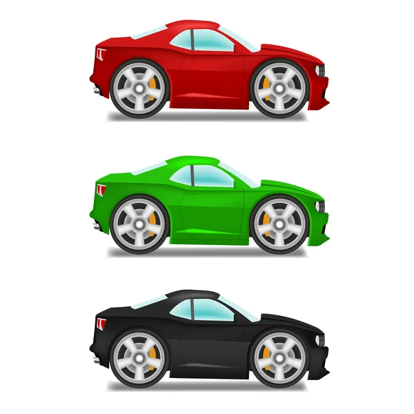 Cartoon muscle car — Stock Vector