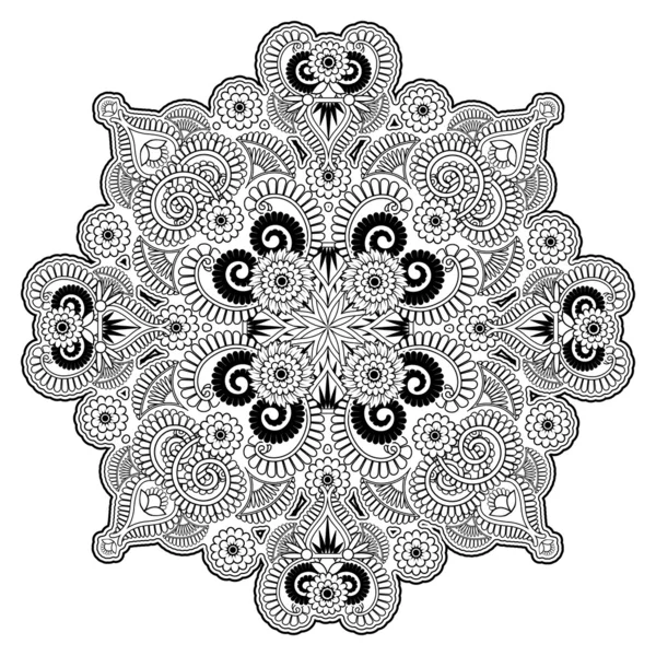 Ornamento geometrico radiale — Vettoriale Stock