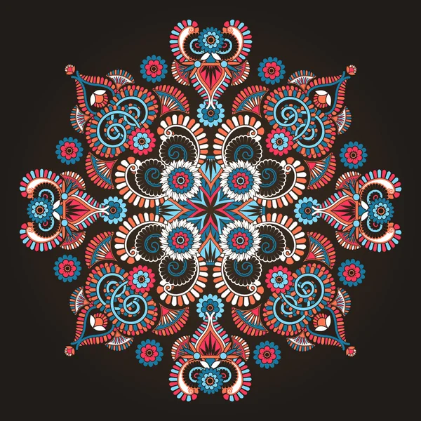 Radiale geometrische ornament — Stockvector