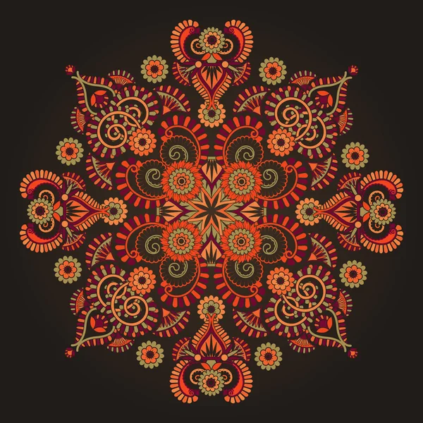 Ornement géométrique radial — Image vectorielle