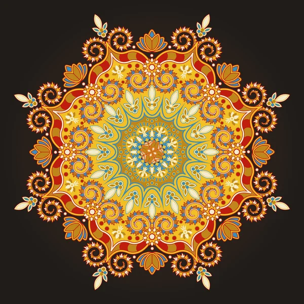 Radiaal geometrisch patroon — Stockvector