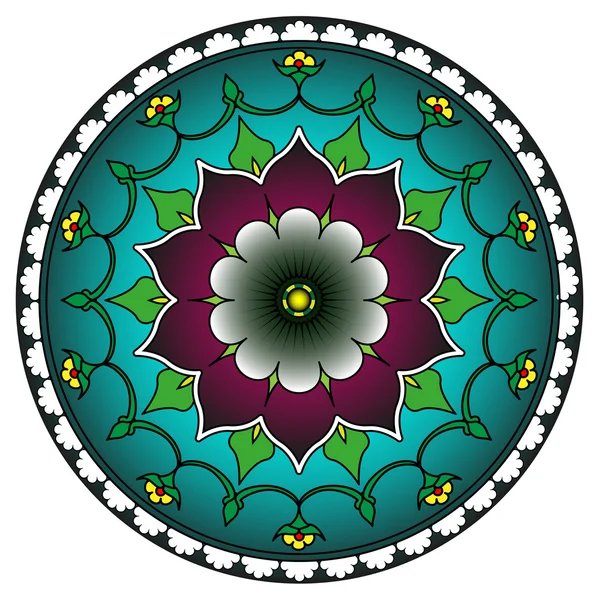 Ornamento geométrico radial — Vetor de Stock