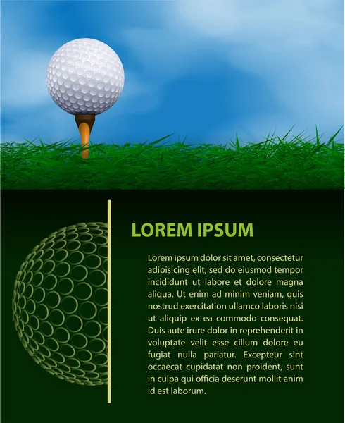 Modèle de conception de golf — Image vectorielle