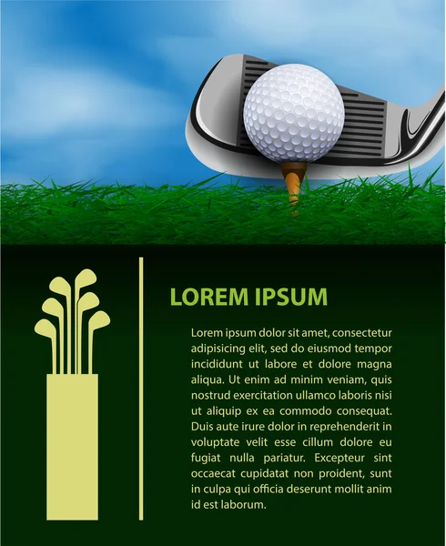 Plantilla de diseño Golf — Archivo Imágenes Vectoriales