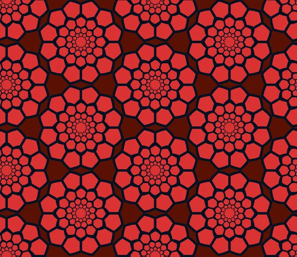 Abstraktes geometrisches nahtloses radiales Muster — Stockvektor