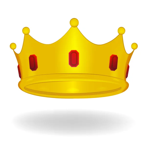 Cartoon crown isolerade — Stock vektor