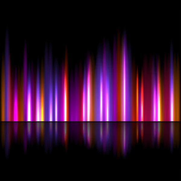 Fond d'onde sonore lumineux — Image vectorielle