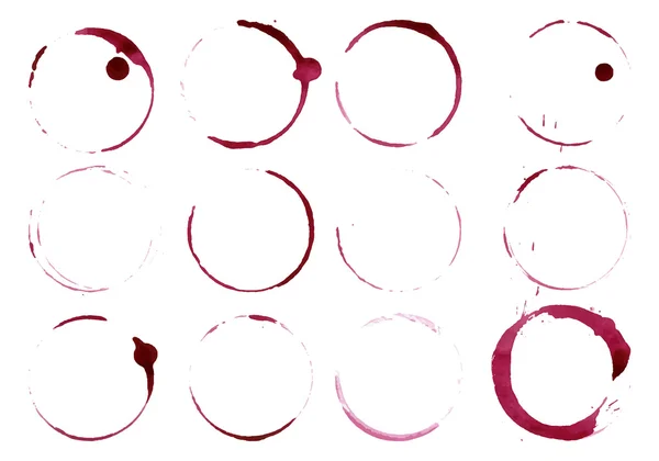 Гранжеве скло або плями чашки ізольовані на білому — стоковий вектор