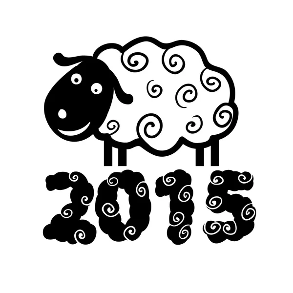 Sheep 2015 — Stock Vector