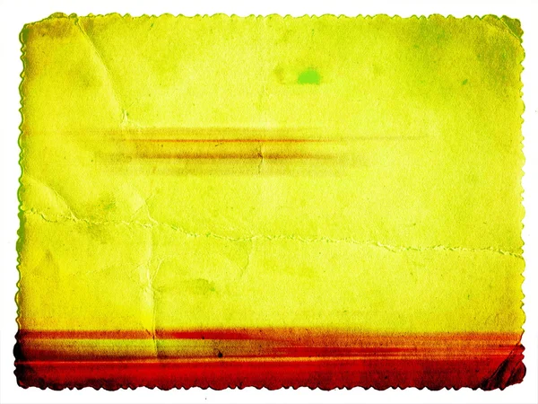 Кольорова листівка з гранжевою вінтажною текстурою ізольована на білому — стокове фото